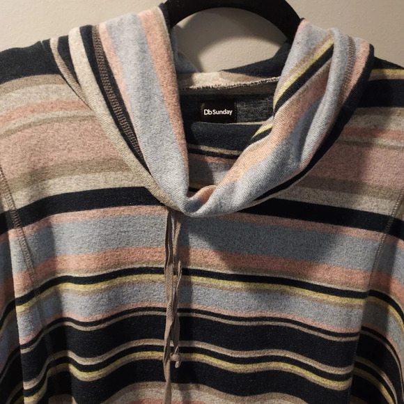 Db Sunday Striped Cowl Neck Long Sleeve Sweater in Size 2X - Picture 3 of 11